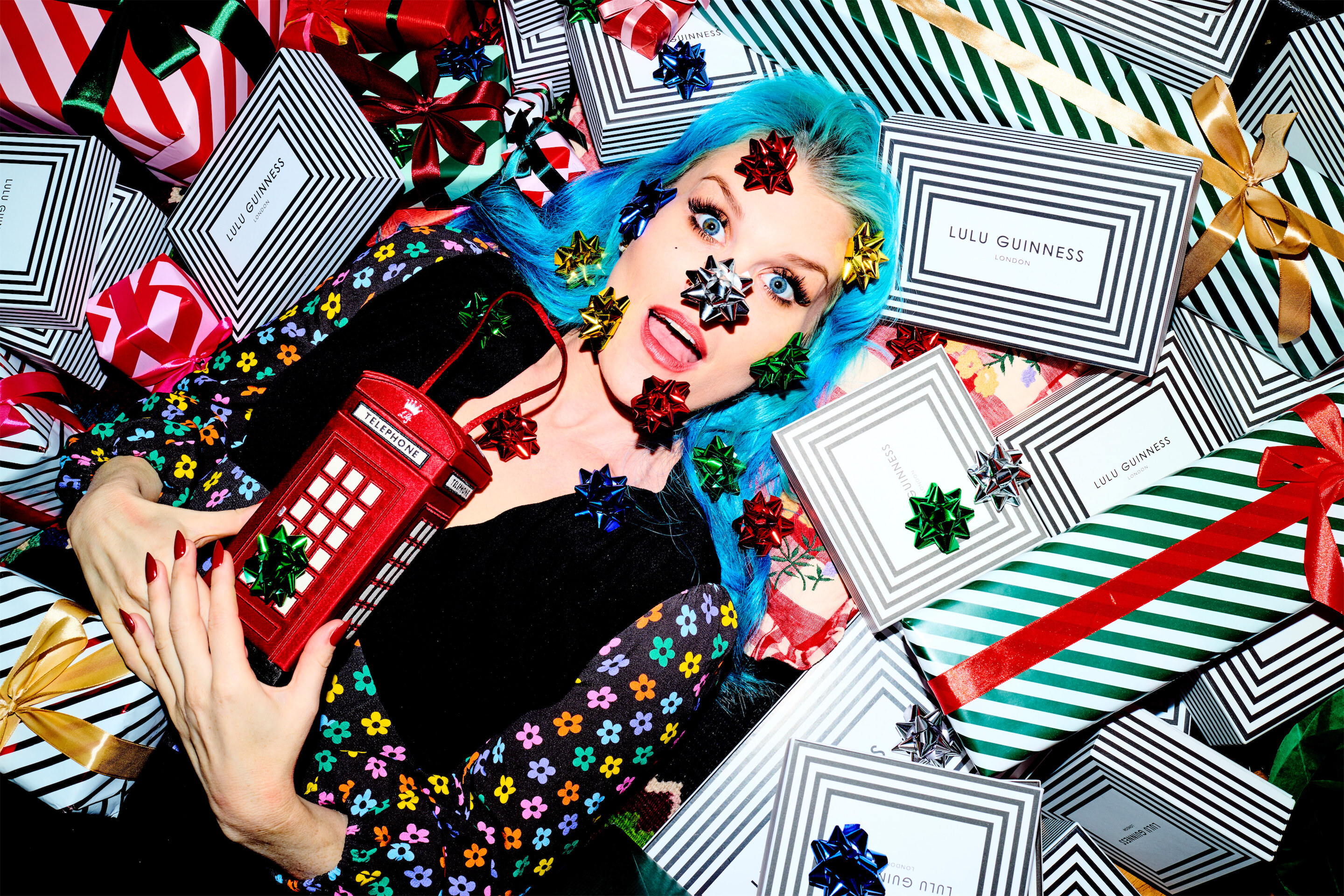 Lulu Guinness Christmas Campaign