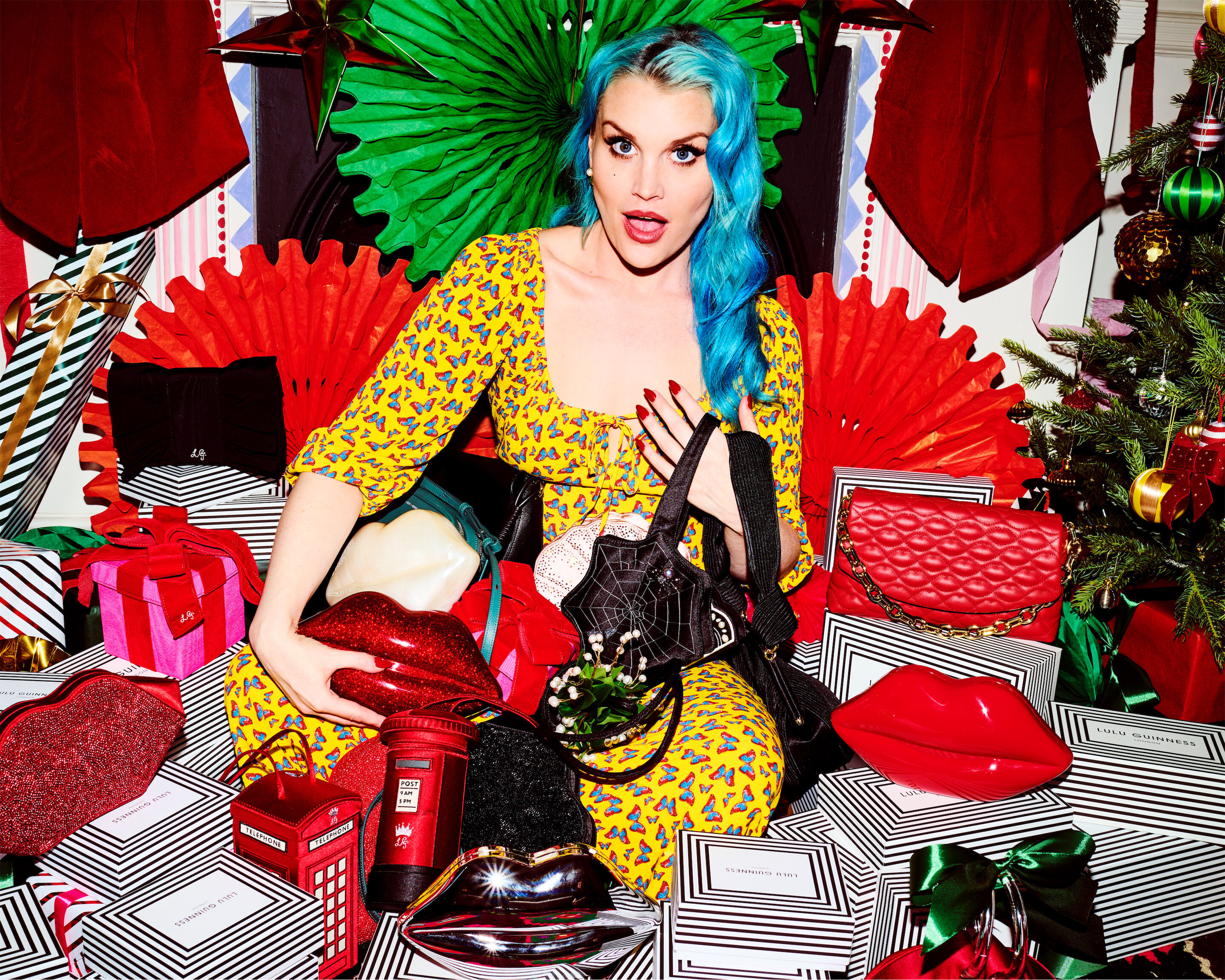 Bella howard lulu guinness christmas 03